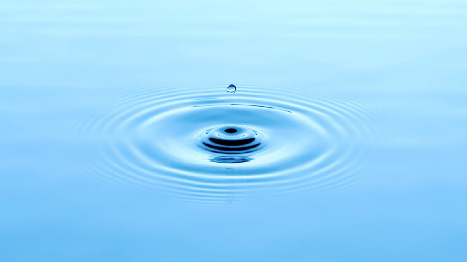 水面に広がる波紋